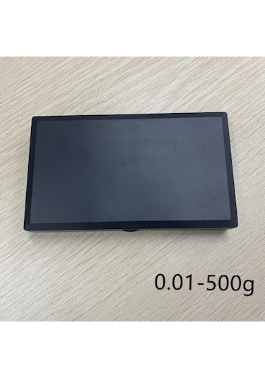 Hightower 1 Adet Mini Paslanmaz Çelik Cep Terazisi 0.01g Hassasiyet 500g Kapasite Altın Tartı Siyah Boyut