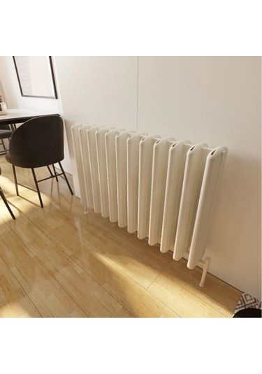 Lojimax Alüminyum Dekoratif Radyatör Grande 600x635mm 10 Dilim Parlak Beyaz 1668 W Yüksek Isıl Güç