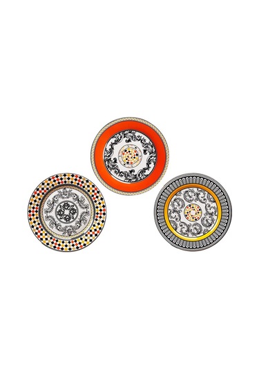 Lucky Art Margery Bone Porselen Barok Desenli 6 Lı Tabak Seti 27 Cm Lyhd 538