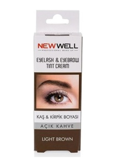 New Well Kaş & Kirpik Boyası Açık Kahverengi