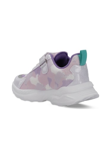 Slazenger KEMBA Çocuk Cırt Cırtlı Beyaz / Lila Günlük Spor Ayakkabısı