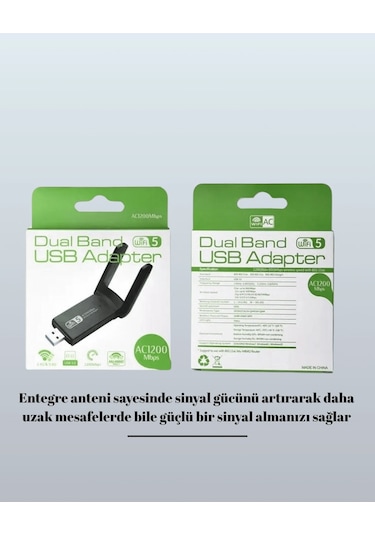 Kargo Usb 3.0 Wireless Adaptör 2.4ghz & 5ghz Destekli Najmaddin 41581143