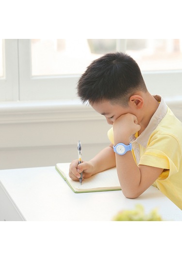 Singree Çocuklar İçin Ultrasonik Sinek Kovucu: Şarj Edilebilir Silikon Bileklik Ve Çanta Askısı - Hafif Mavi Dahili Pil