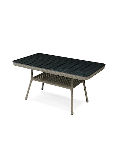 Ronda 3+1+1+2puf+masa Rattan Bahçe Balkon Mobilyası Bambu - Krem