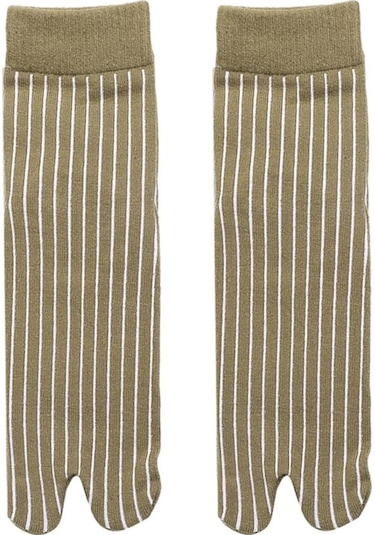 Suntek Elastik Pamuk Tabi Çorap 2 Parmaklı Parmak Arası Terlik Sarı