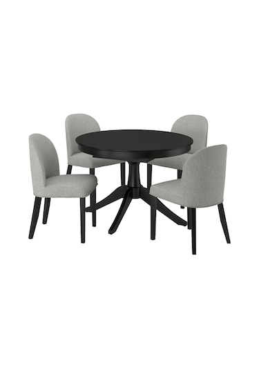 Ikea Siyah Zarif Yemek Masası - Yemek Masası Takımı