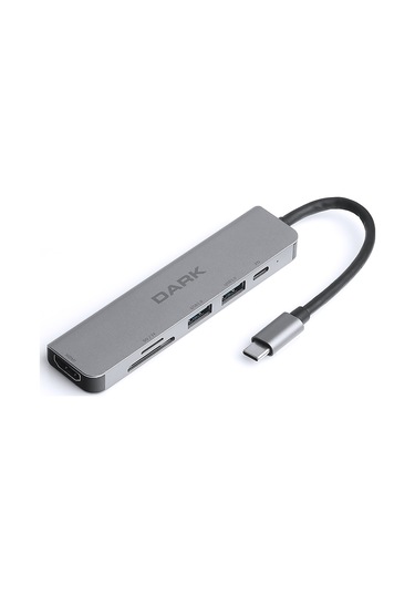 Dark USB 3.1 Type-C 6 in 1 HDMI / TF SD Kart Okuyucu / USB 3.0