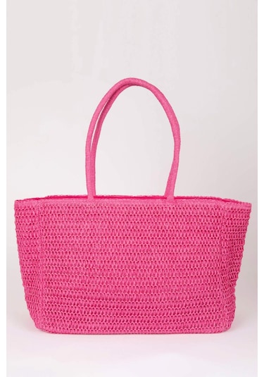 DeFacto Kadın Hasır Omuz Çantası B9076AXNSPN1 Pembe