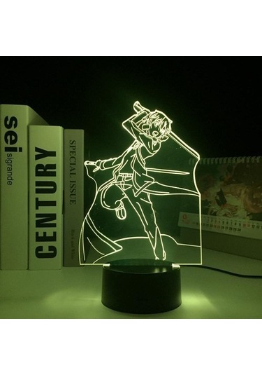 Wealthglow Renk Değiştiren 3d Dekoratif Şekilli Led Lamba - 12 Cm X65eho Siyah