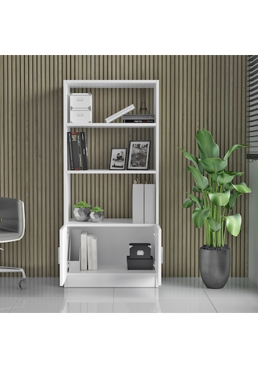 Yurudesign Vario D Ofis Kitaplık Beyaz VO4-W