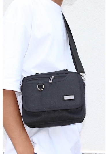 Mergenshoes Svn Sv70 Siyah Polyester Kumaş Erkek El Omuz Çantası Siyah
