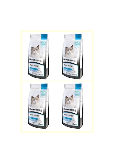 Pronature Daily Protect Hamsili ve Pirinçli Yetişkin Kedi Maması 4 x 1500 G