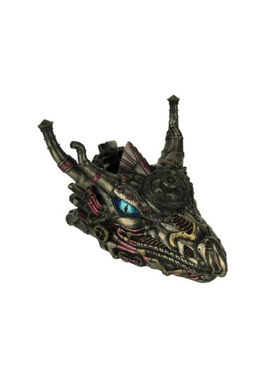 Veronese Design Steampunk Tarzında Ejderha Başı Hediyelik