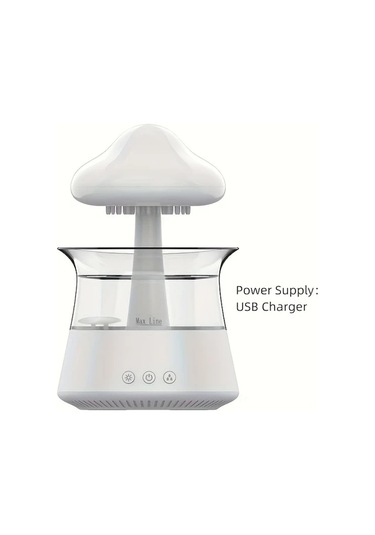 Motion003 300ml Beyaz Ev Tipi İç Mekan Nemlendirici Soğuk Sis Difüzör Küçük Masa Hava Nemlendiricisi