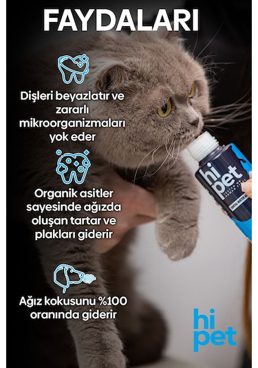 HiPet Kedi Ağız Bakım Suyu 100 ML