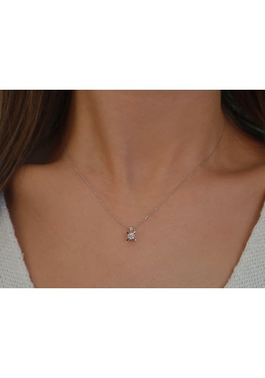 Sirius F Renk 0,18 Karat Pırlanta Tektaş Kolye 0847P0006