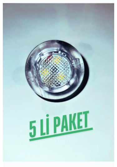 5li Paket Mini Led Spot 24v 6500k Beyaz Işık