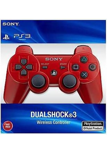 PS3 Joystick PS3 Oyun Kolu Dualshock 3 Kırmızı