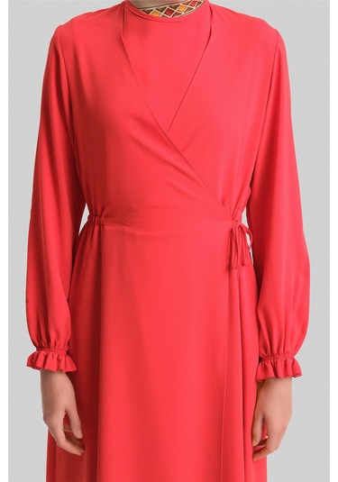 Armine Anvelop Elbise Ort9230 Kırmızı-kırmızı Kırmızı