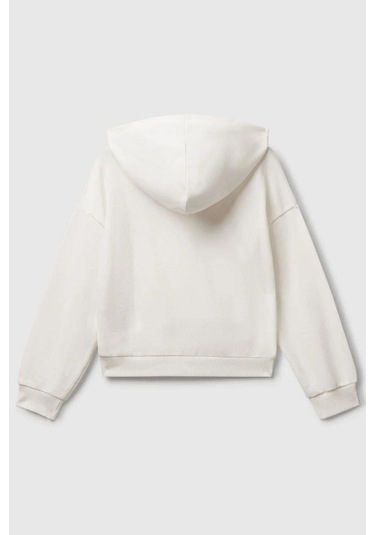 United Colors Of Benetton Kız Çocuk 3j68c204w-25k Sweatshirt Beyaz-1931 Beyaz