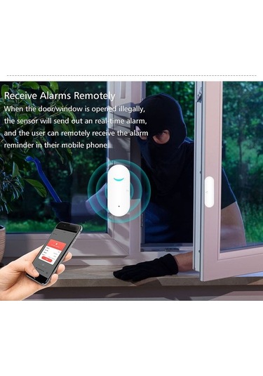 Novahub Wi-fi Kapı Pencere Alarmı, Tuya İle Anlık Bildirim, Kolay Kurulum, Çok Amaçlı Kullanım, Güçlü Dayanıklılık