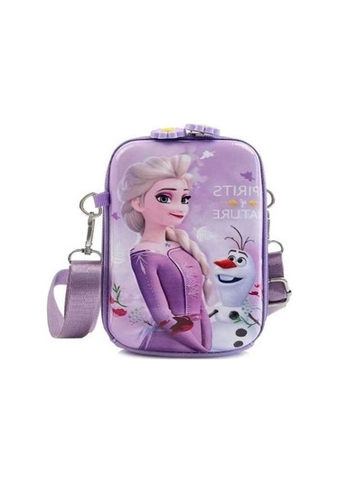 Maoyaya Kızlar Frozen Omuz Çantası Hafif Çocuk Çapraz Askılı Çanta Açık Mor Açık Mor