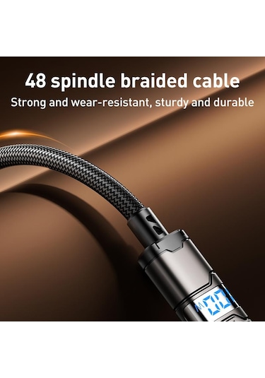 Remax C01-cc 100w Tip-c Tip-c Naylon Örgülü Veri Kablosu, Uzunluğu: 1.2m Siyah