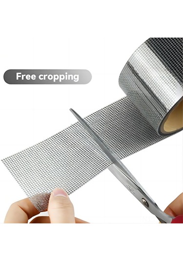 Padalink Fiberglas Oto Tamir Bandı - Moskiton, Pencere Perde, Cam Şerit Onarımı - Siyah 5cmx200cm - Dayanıklı, Işığa Ve Havaya Geçirgen