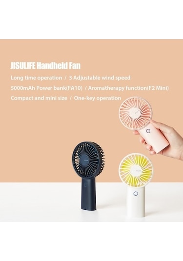 Ebitda Jısulıfe El Tipi Vantilatör, 3 Hızlı, Taşınabilir, Masa Üstü, Power Bank, Aromaterapi, Mini Fan, Kızlar İçin