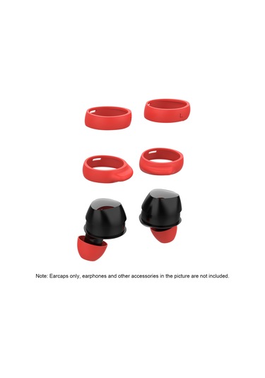 Xiyyadms Galaxy Buds İçin 8'li Silikon Kulaklık Ucu Değiştirme Seti - Kırmızı Renkli Aksesuar Kırmızı