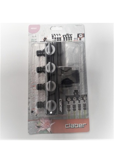 Claber 48581 Dörtlü Musluk Adaptörü