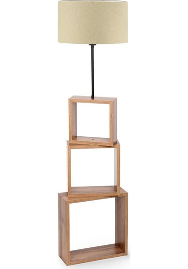 A&g Kare Hareketli Raflı Lambader Kumaş Başlık Çok Renkli