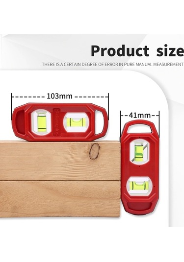 Ulzyvf Yatay Terazisi Su Seviyesi Mini Manyetik Dikey Cep Aracı 100mm Ev