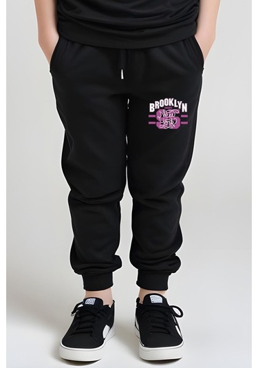 Fyk Kids Kız Çocuk Broklyn 95 Baskılı Alt-üst Takım Siyah