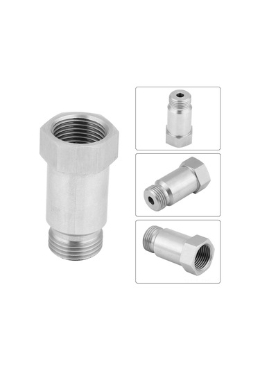 Reedark 304 Paslanmaz Çelik Oksijen Sensör Uzatıcı M18-1.5, 45mm Uzunluk, Yakıt Verimliliğini Artırır, Kolay Kurulum, 2 Adet Set