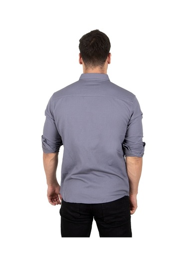 Deepsea Erkek Füme Çıtçıtlı Kot Gömlek 2300419 Füme Deepsea Erkek Füme Çıtçıtlı Kot Gömlek 2300419 Füme