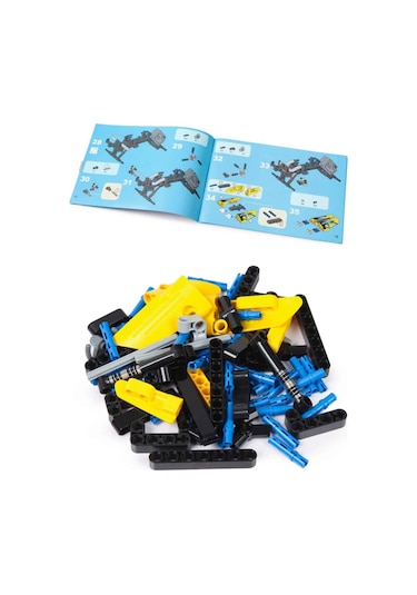 199 Parça Sarı Çek Bırak Off-road Model Yapı Taşı Seti 20 X 10 X 14 Cm