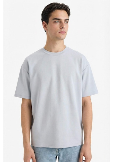 Defacto Nefes Alabilen Oversize Tişört X3926az26spgr297 Gri-gr297