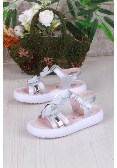 Fort 35572 Rüya Anatomik Rahat Kız Çocuk Sandalet Gümüş
