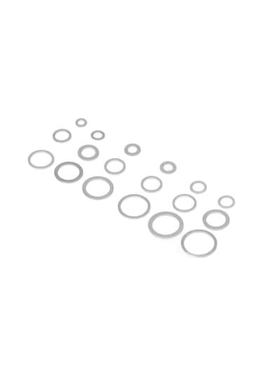 Ranyeek Alüminyum Allyumunlu 540 Parça O-ring Seti, Otomobil Ve Endüstriyel Korumalı Lehimli Yalıtım Washers, Taşınabilir Depo Kutusu İçerir