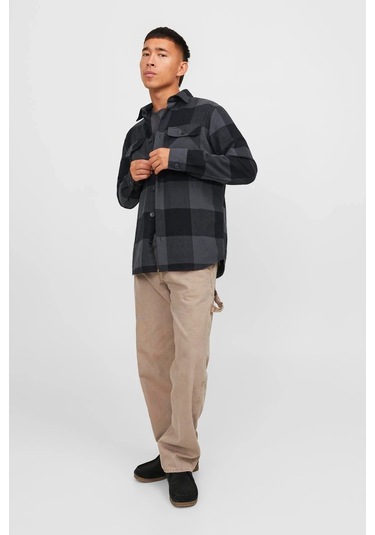 Erkek Jack & Jones Rahat Kalıplı Ceket - Gri Gri