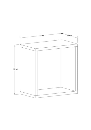 Rainbow Duvar Rafı-florida Meşe 33x33x19 Cm Meşe