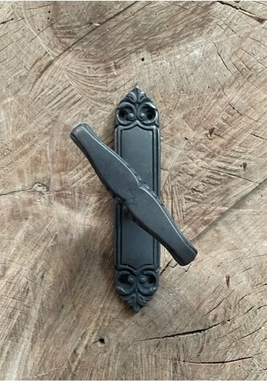 OKSİT SİYAH PİRİNÇ AHŞAP PENCERE KOLU PİRİNÇ PENCERE MANDALI