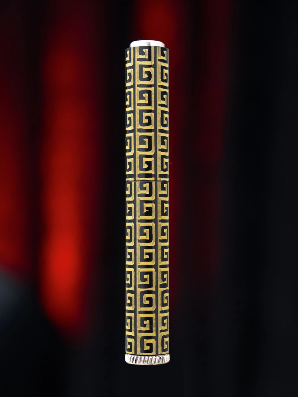 Caka Lighter Labirent Desen Çakmak Gold - Siyah