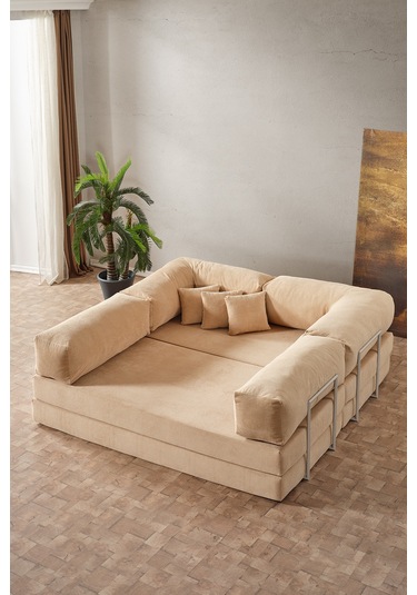 Legom Petek Aktivite Koltuğu Yatak Olabilen Çok Amaçlı Kanepe L Koltuk Bej Bej