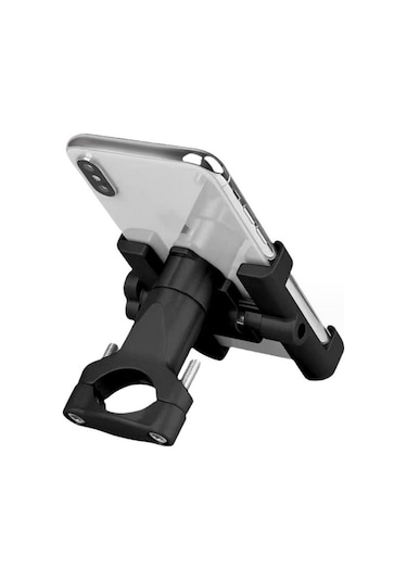 Alüminyum Gövdeli Gidon Bağlantılı Motosiklet Telefon Tutucu