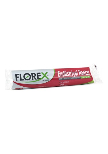 Florex Endüstriyel Hantal Çöp Torbası Siyah 100 x 150 CM