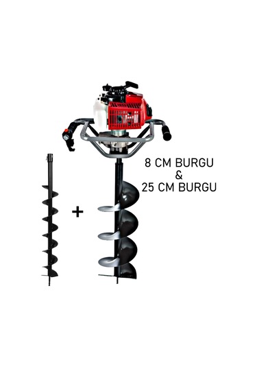Ablacks C-52 Toprak Burgu Makinesi 8 - 25 CM Çift Burgulu