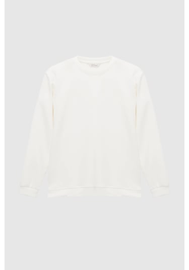 D'S Damat Ds Damat Regular Fit Ekru Düz Sweatshirt 5hce26172205m Çok Renkli