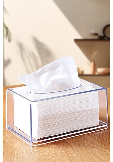 Clear Peçete Organizeri Peçetelik Şeffaf